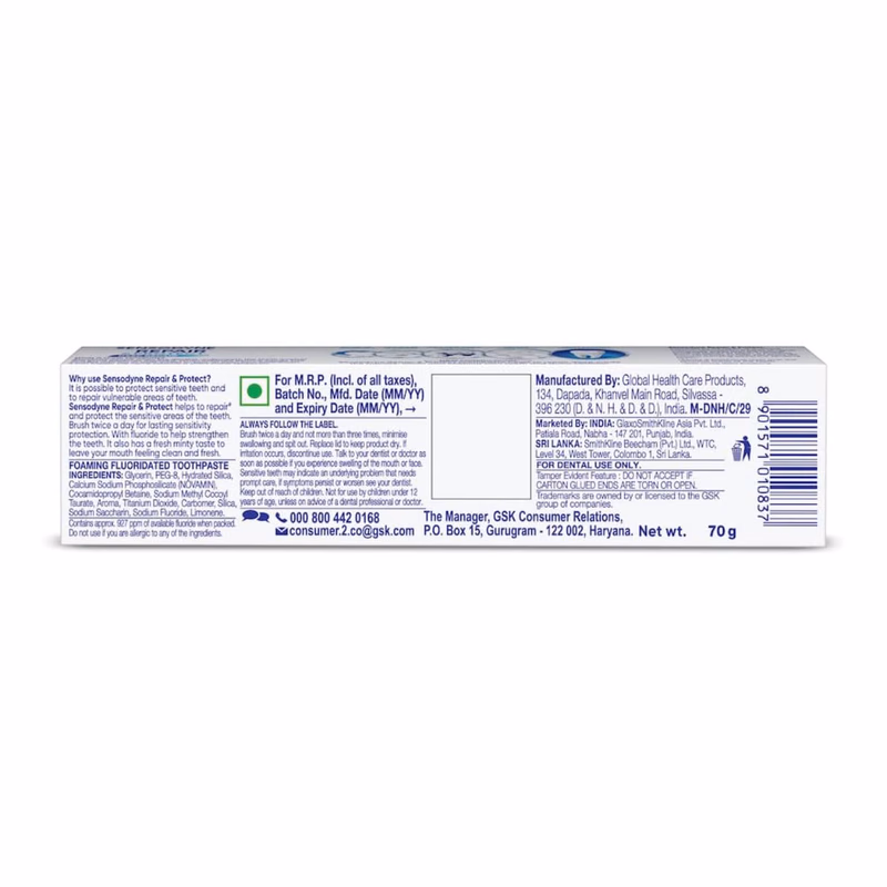Sensodyne - Repair and Protect - Tooth Paste