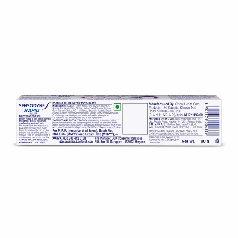 Sensodyne - Rapid Relief - Fast Sensitivity Relief-Toothpaste