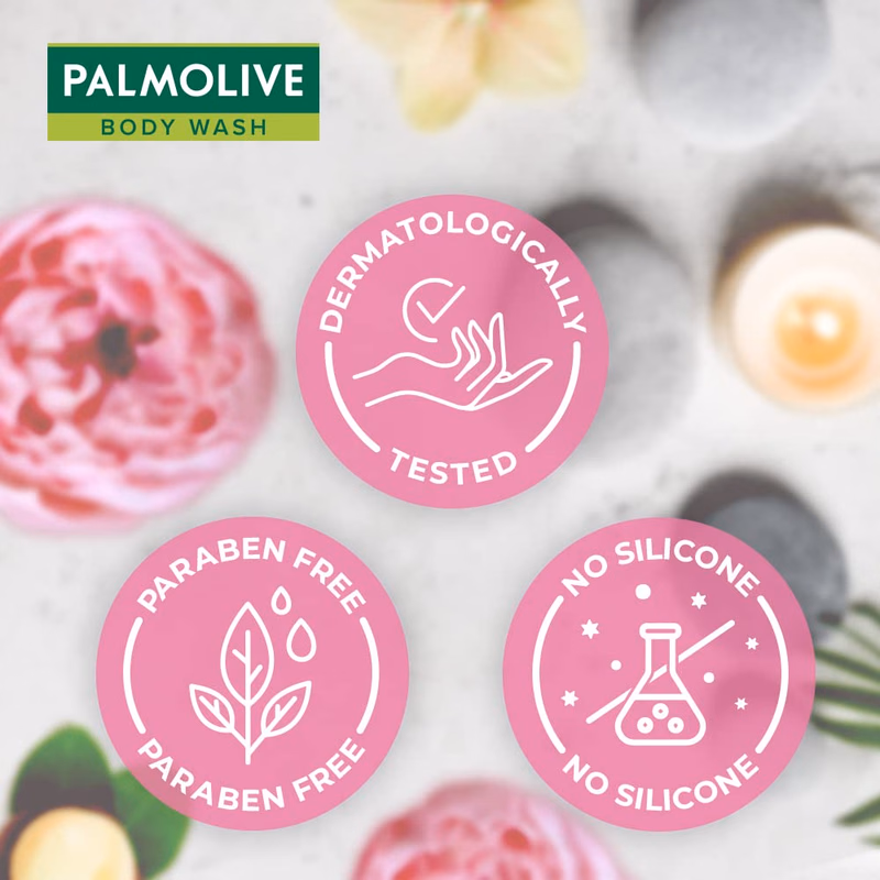 Palmolive - Macadamia Oil & Peony - Luminous Oil - Invigorating - Body Wash
