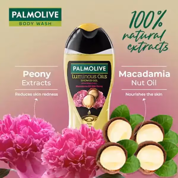 Palmolive - Macadamia Oil & Peony - Luminous Oil - Invigorating - Body Wash
