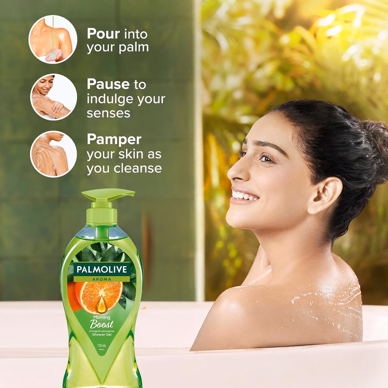 Palmolive - Orange & Lemongrass - Aroma - Morning Boost - Shower Gel