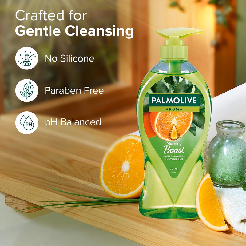 Palmolive - Orange & Lemongrass - Aroma - Morning Boost - Shower Gel