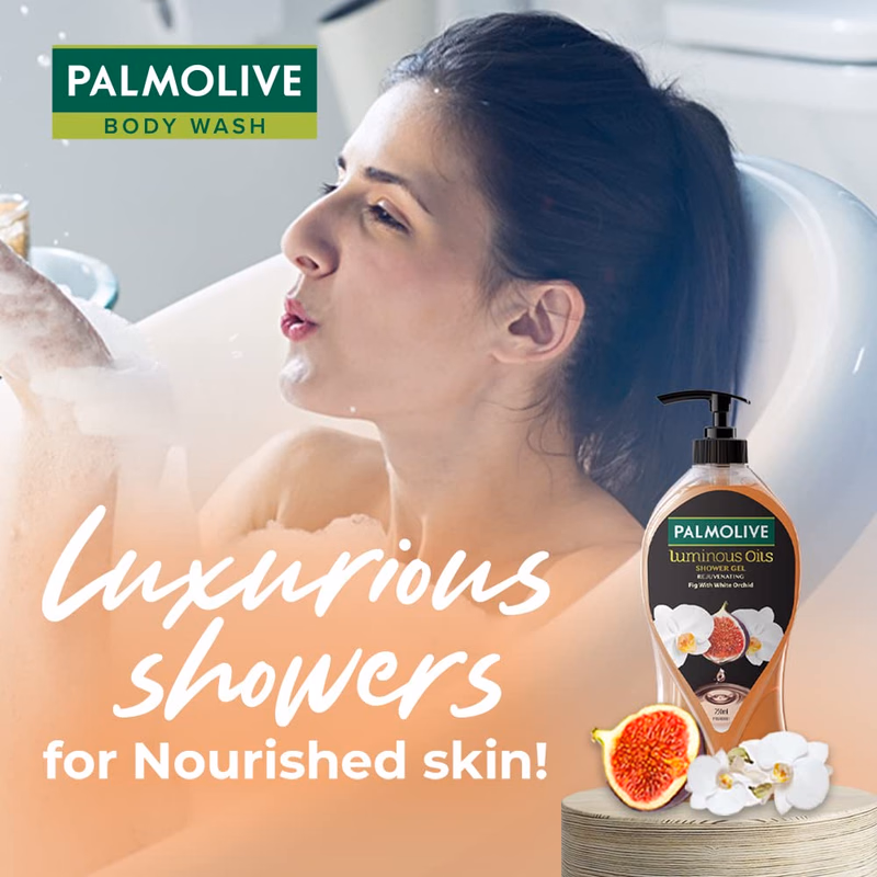 Palmolive - Fig & White Orchid - Luminous Oil - Rejuvenating-Shower Gel