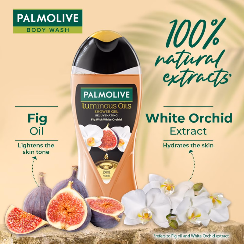 Palmolive - Fig & White Orchid - Luminous Oil - Rejuvenating-Shower Gel