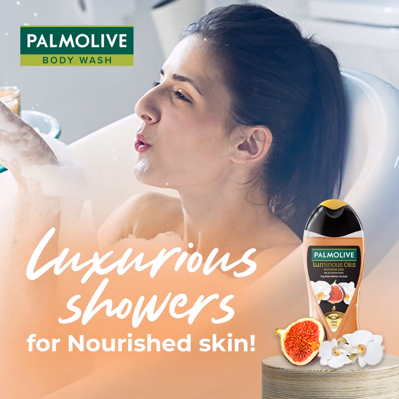 Palmolive - Fig & White Orchid - Luminous Oil - Rejuvenating-Shower Gel
