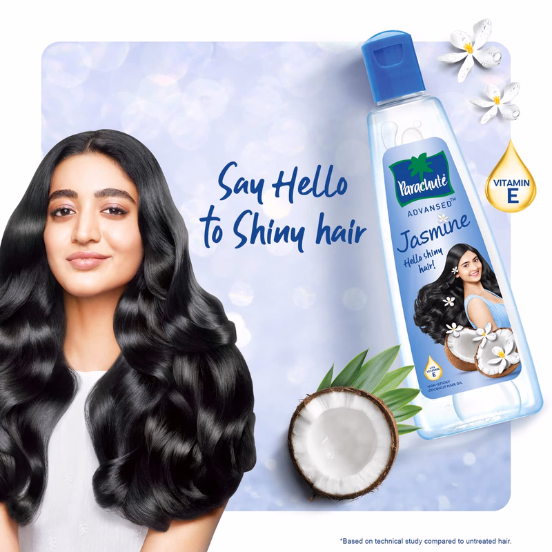 Parachute - Jasmine with Vie E - Advansed - Coconut Hair Oil