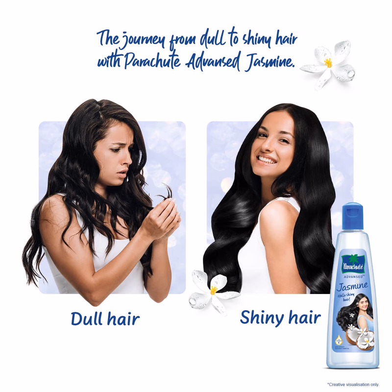 Parachute - Jasmine with Vie E - Advansed - Coconut Hair Oil