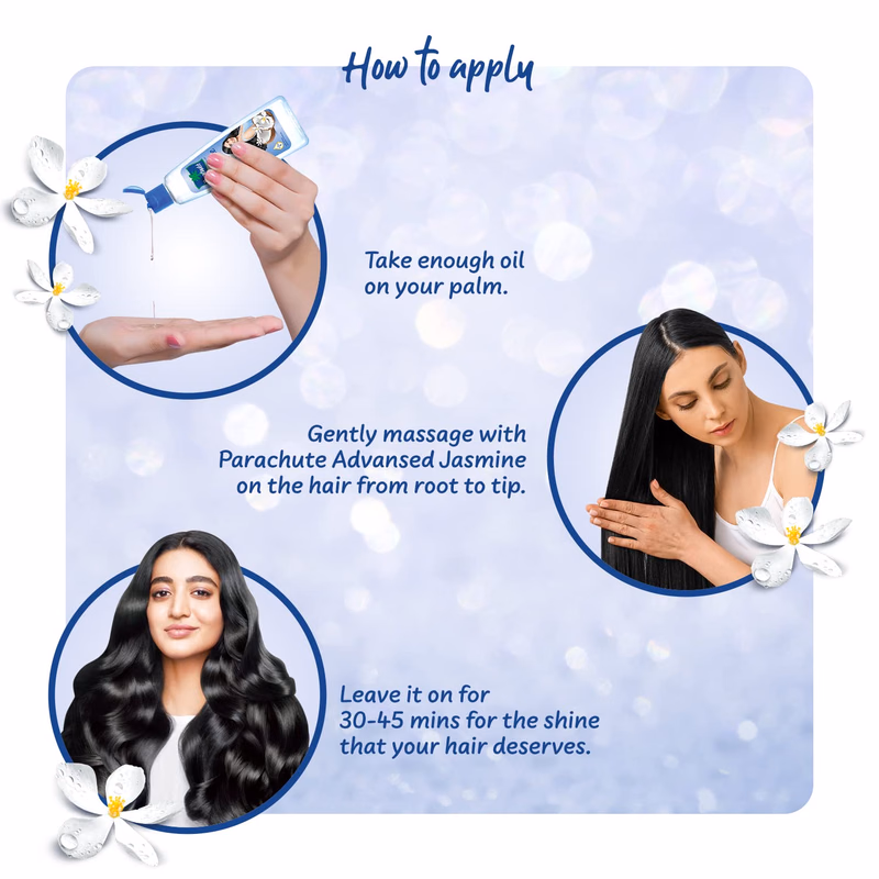 Parachute - Jasmine with Vie E - Advansed - Coconut Hair Oil