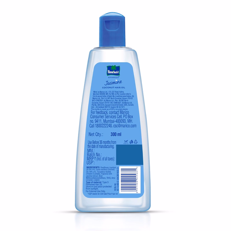 Parachute - Jasmine with Vie E - Advansed - Coconut Hair Oil