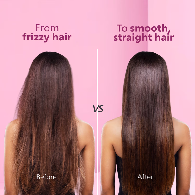 Philips - Selfie Hair Straightener - Minimized Heat Damage - Black