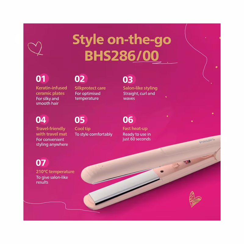 Philips - Hair Straightener-with-Heat-Matt