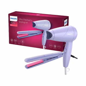 Philips - Hair Dryer & Straightener - Miss Freshers Hair Styling Kit
