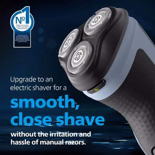 Philips - Shaver - 3000 Series with Comfortable clean shave