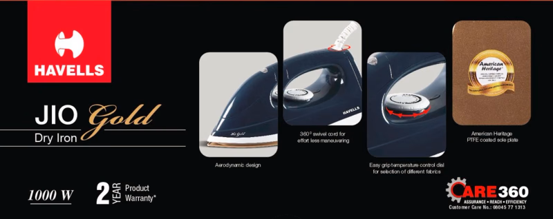 Havells - Jio Gold - Dry Iron