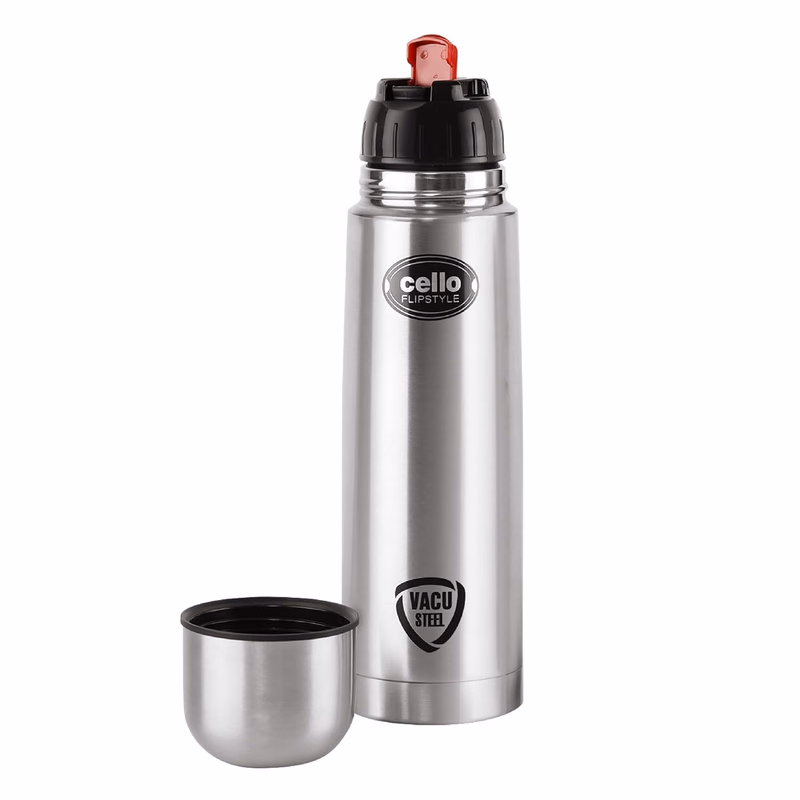 Cello - Flipstyle - Stainless Steel - Hot and Cold - Water Bottle