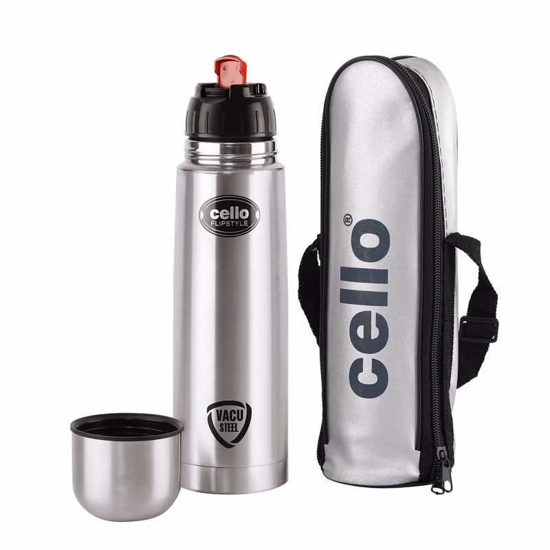 Cello - Flipstyle - Stainless - Steel Hot and Cold - Water Bottle