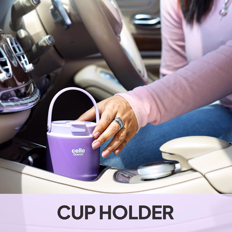 Cello - Quench Go - Insulated Stainless Steel - Sipper Tumbler with Straw