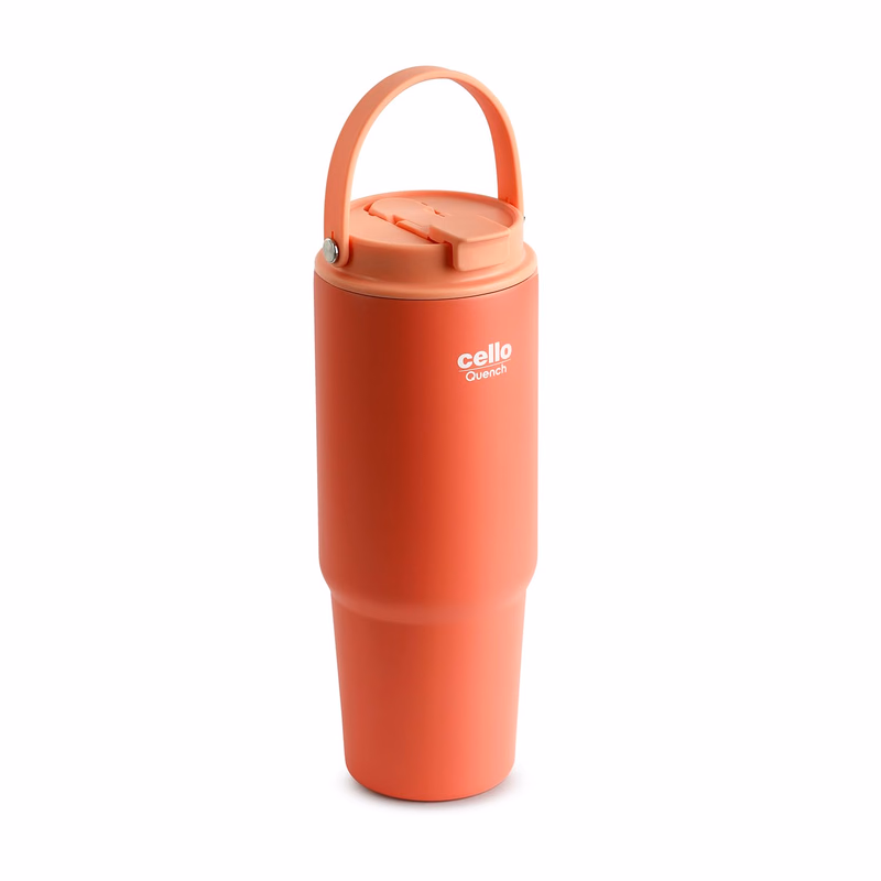 Cello - Quench Go - Insulated Stainless Steel - Sipper Tumbler with Straw
