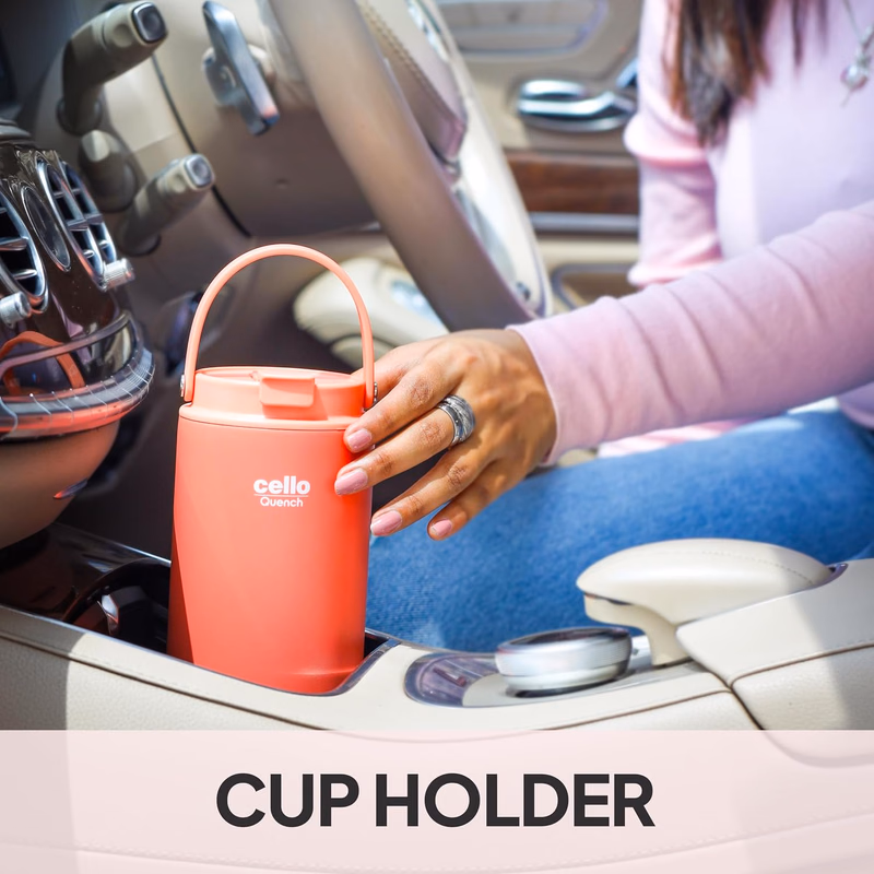 Cello - Quench Go - Insulated Stainless Steel - Sipper Tumbler with Straw
