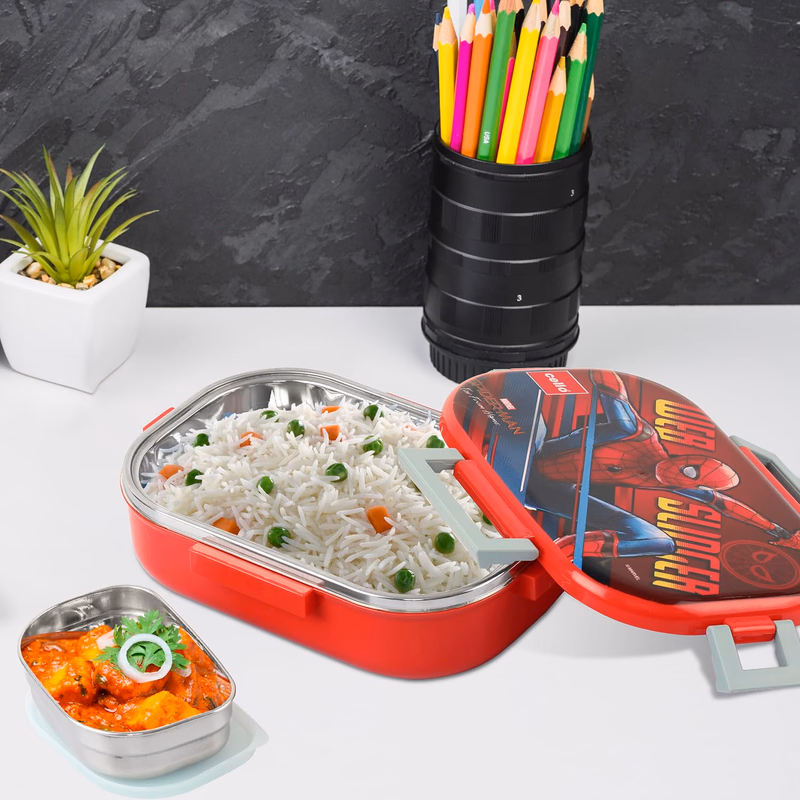 Cello - Feast Deluxe - Spider Man Print Insulated - Lunch Box