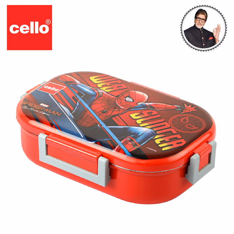Cello - Feast Deluxe - Spider Man Print Insulated - Lunch Box