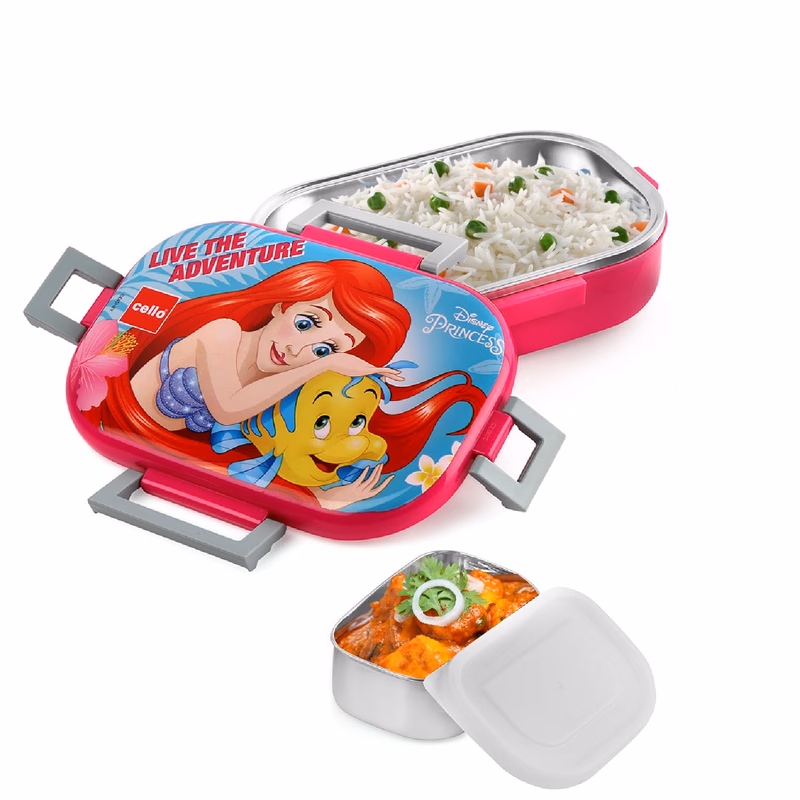 Cello - Feast Deluxe Princess - Design Insulated-Lunch Box - Pink