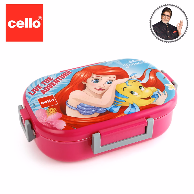 Cello - Feast Deluxe Princess - Design Insulated-Lunch Box - Pink