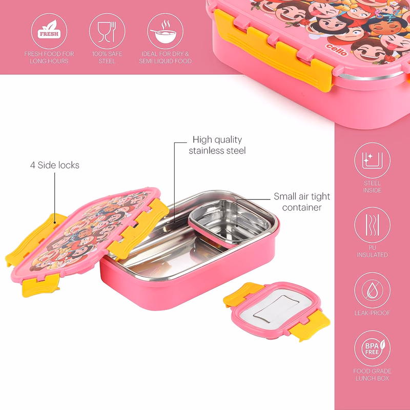 Cello - Fun Food Big - 100% Food Grade - Leak Proof and Break