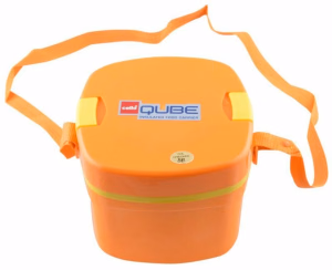 Cello - Qube Big dlx - 2 Containers Plastic - Office Lunch Box 