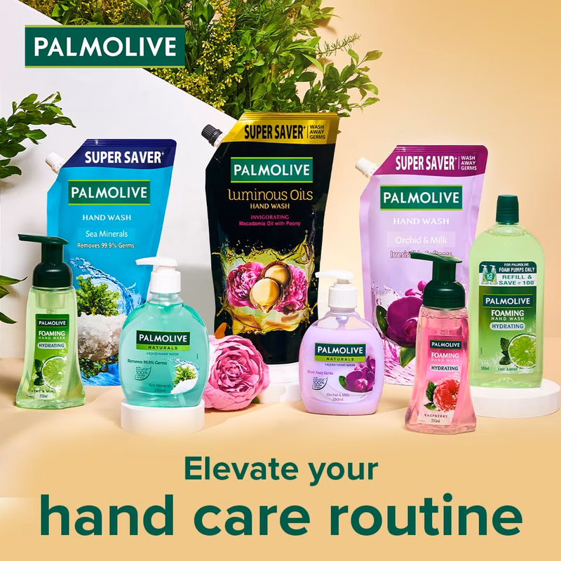 Palmolive - Macadamia Oil and Peony - Luminous Oils - Invigorating Liquid - Hand Wash