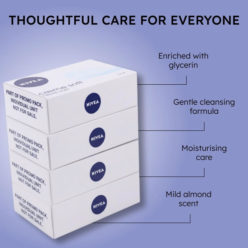 Nivea - Creme Soft Soap - (Pack of 4)