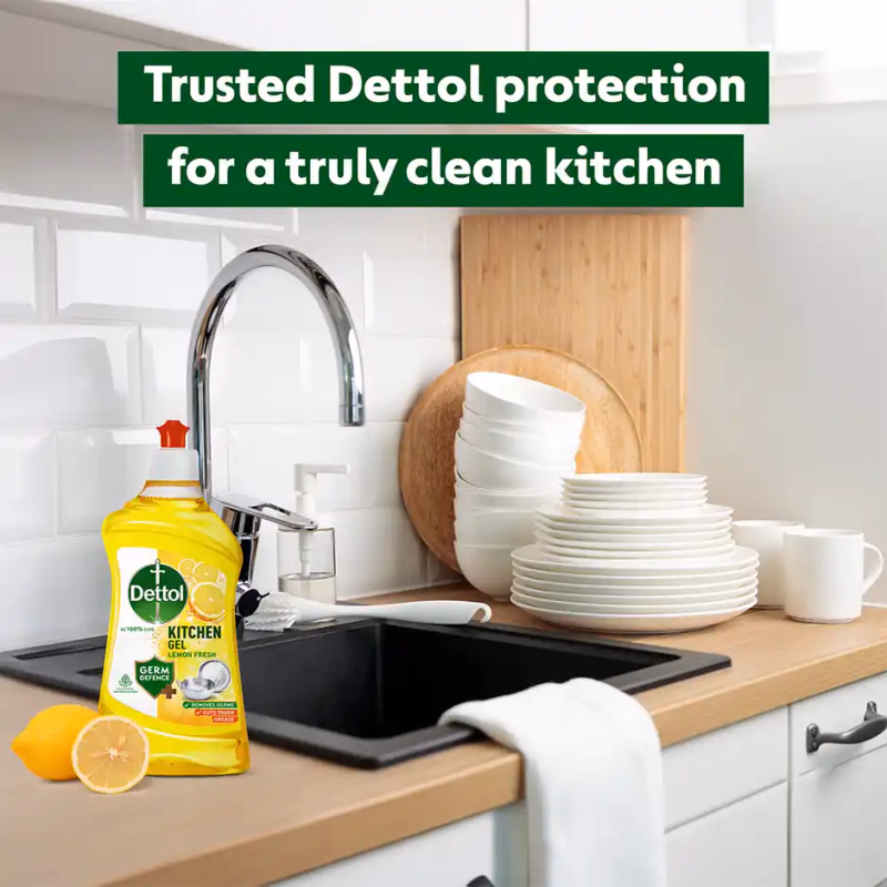Dettol - Lemon Fresh - Dishwash liquid and Kitchen Gel
