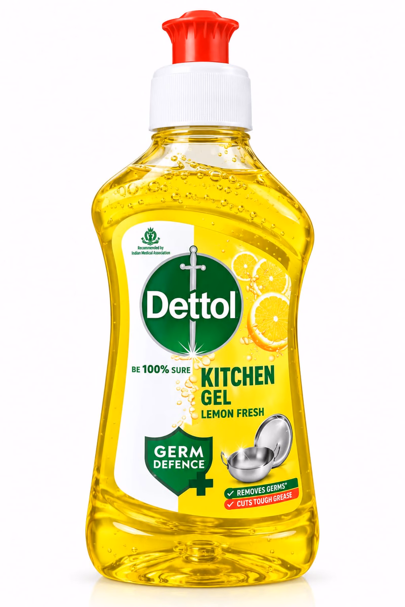 Dettol - Lemon Fresh - Dishwash liquid and Kitchen Gel