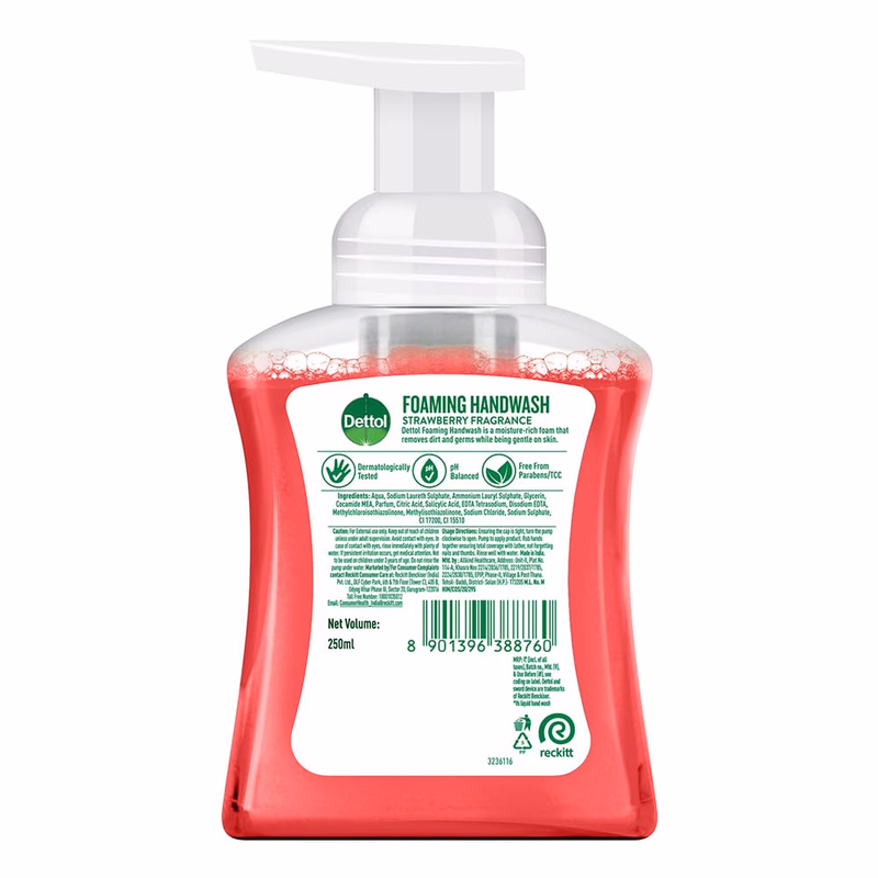 Dettol - Strawberry Fragrance - Foaming Handwash Pump