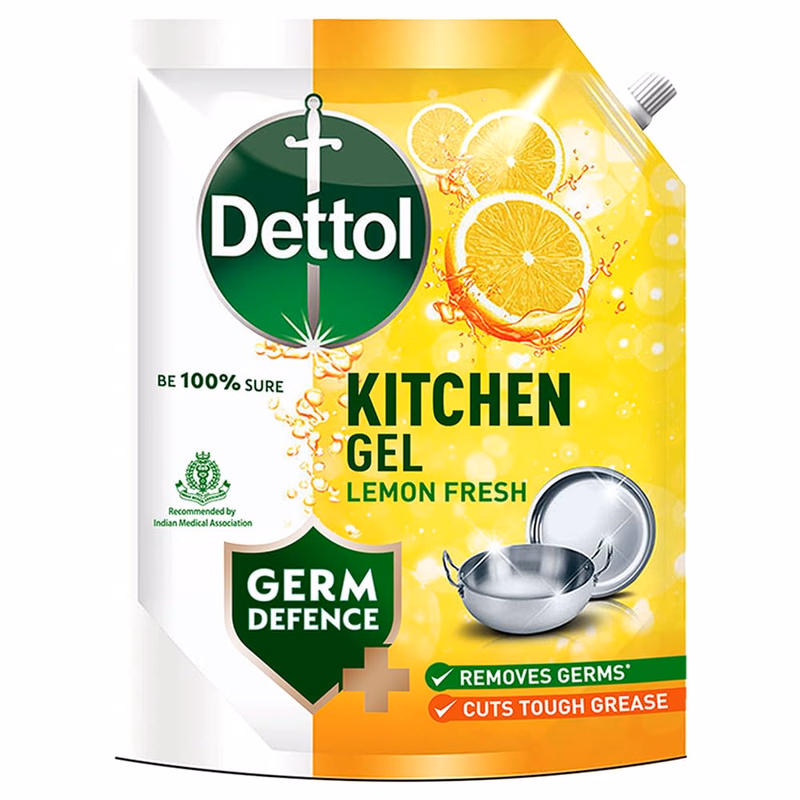 Dettol - Lemon Fresh - Dishwash liquid and Kitchen Gel