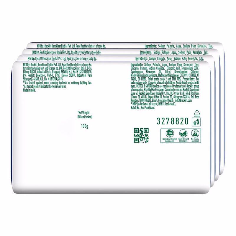 Dettol - Cologne Fresh - Bathing Soap Bar
