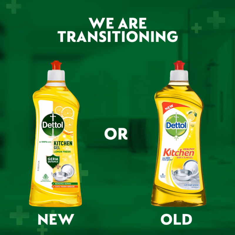 Dettol - Lemon Fresh - Dishwash liquid and Kitchen Gel