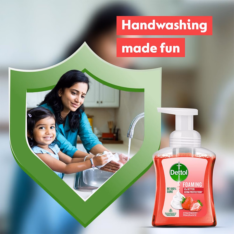 Dettol - Strawberry Fragrance - Foaming Handwash Pump