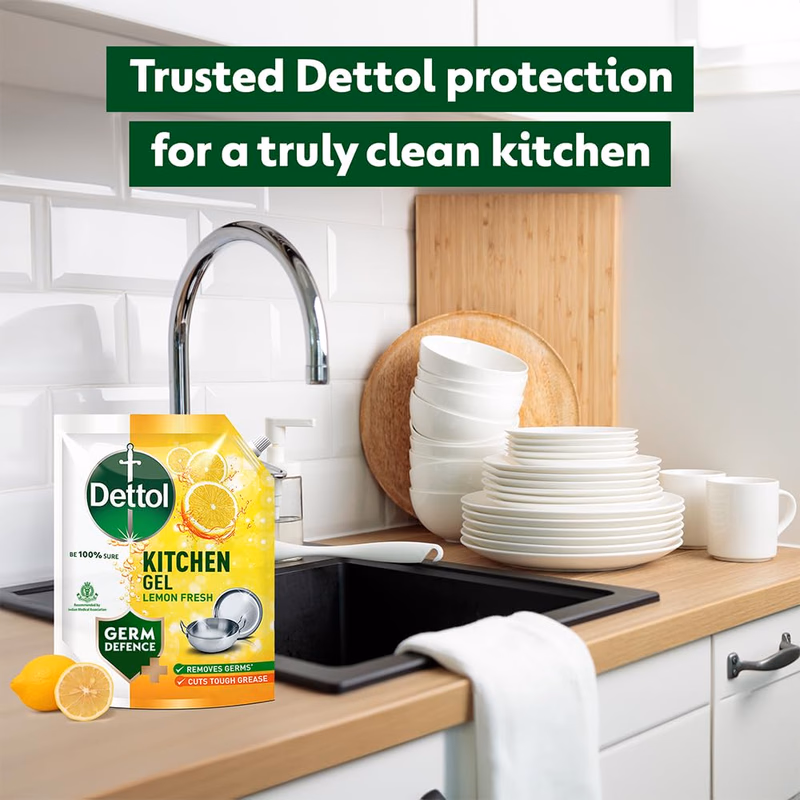 Dettol - Lemon Fresh - Dishwash liquid and Kitchen Gel
