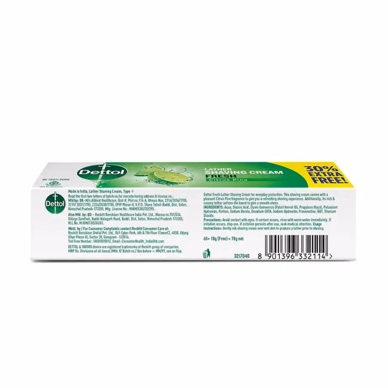 Dettol - Fresh - Lather - Shaving Cream