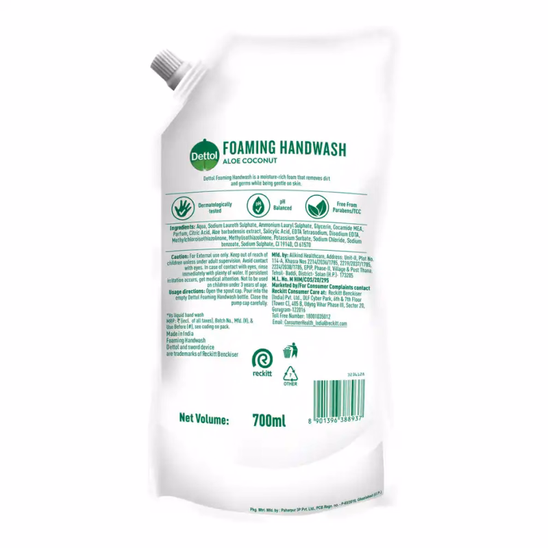 Dettol - Aloe Coconut - Foaming Handwash Pump