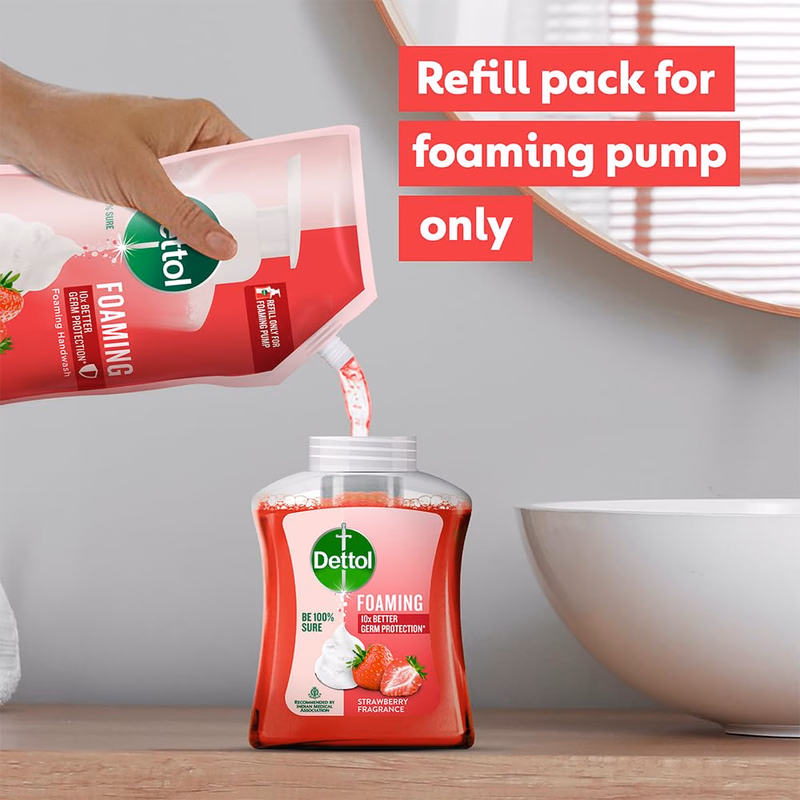 Dettol - Strawberry Fragrance - Foaming Handwash Pump