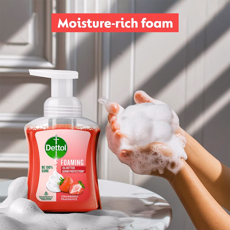 Dettol - Strawberry Fragrance - Foaming Handwash Pump