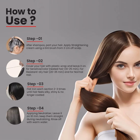 Oxyglow Herbals - Hair Straightener - With Neutralizing Cream