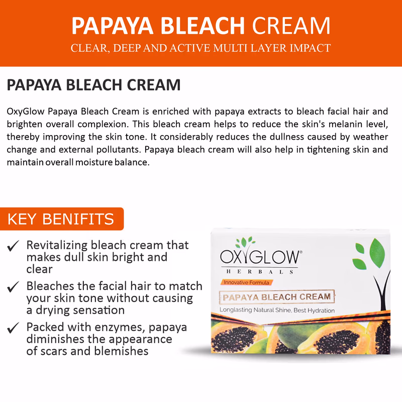 Oxyglow Herbals - Papaya - Bleach Cream