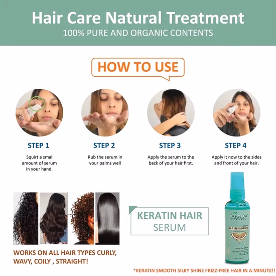 Oxyglow Herbals - Keratin - Hair Serum