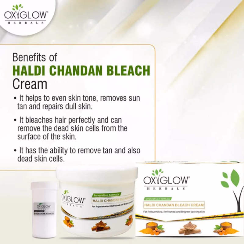 Oxyglow Herbals - Haldi Chandan - Bleach Cream