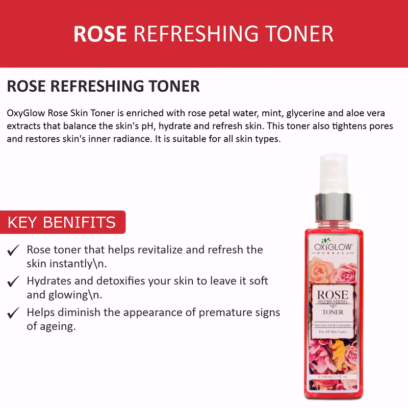 Oxyglow Herbals - Rose - Skin Toner