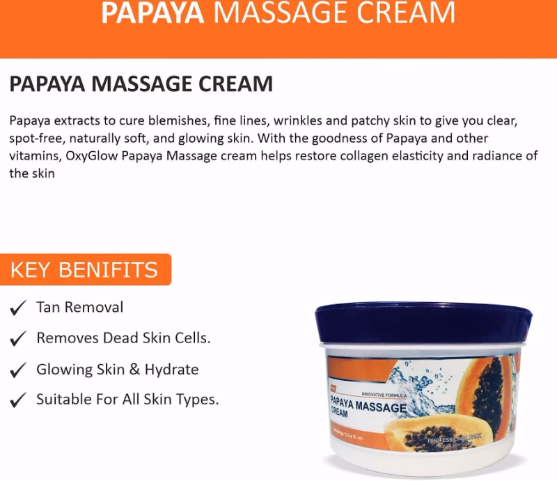 Oxyglow Professional - Papaya - Massage Cream