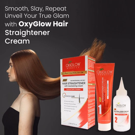 Oxyglow Herbals - Hair Straightener - With Neutralizing Cream